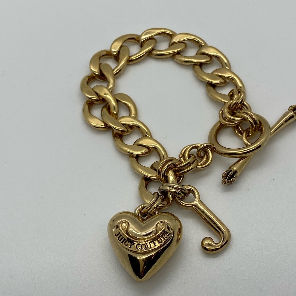 Juicy Couture Gold Chain Charm Bracelet